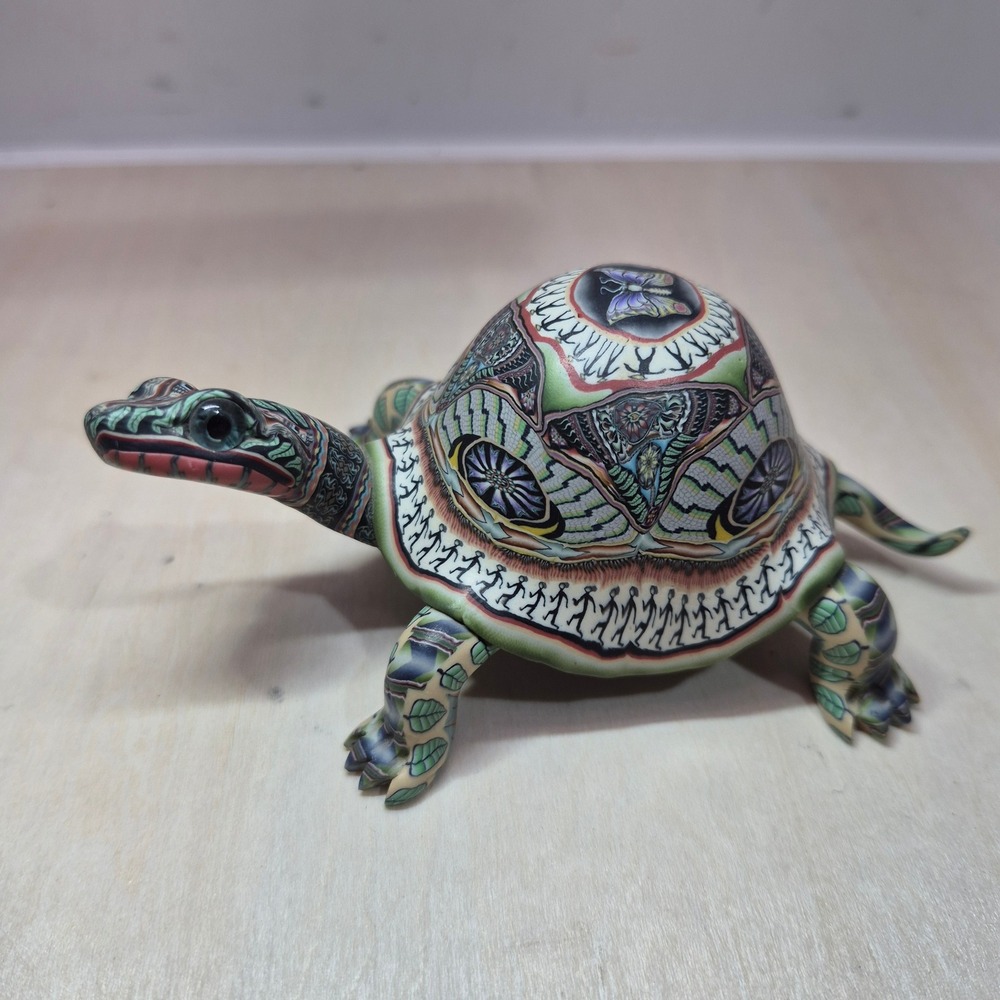 Handcrafted Jon Stuart Anderson Turtle Figurine Art Decor